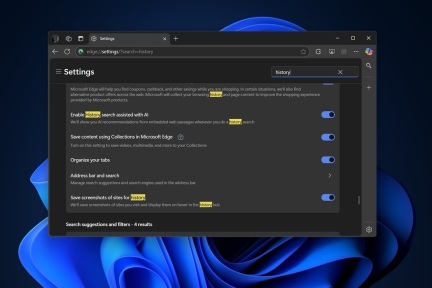 微软Edge浏览器AI历史搜索功能开启内测，Windows 11安全防护再升级